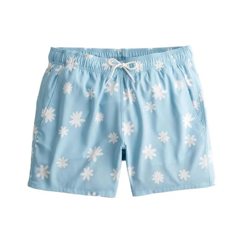 Hollister Swimming Shorts Men Light Blue Floral-0