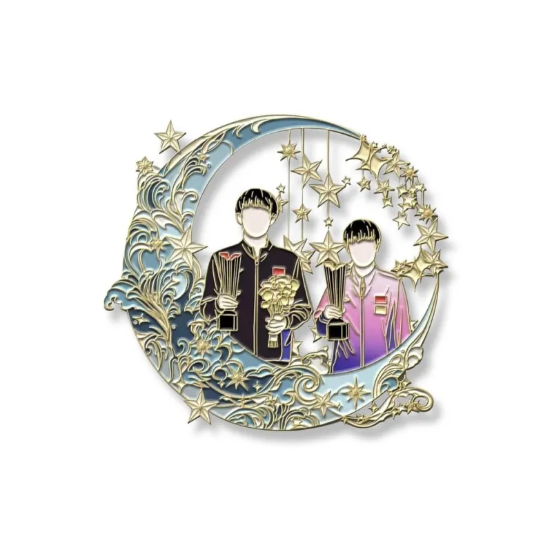 FEIERDUN Table Tennis Souvenirs Badges Unisex-2