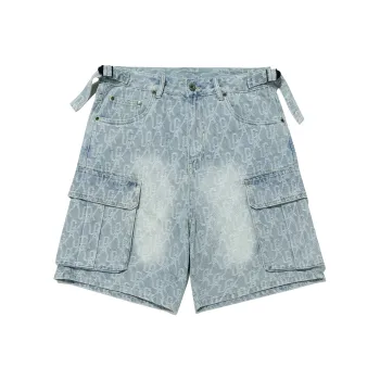 Guuka Denim Shorts Men Denim Blue
