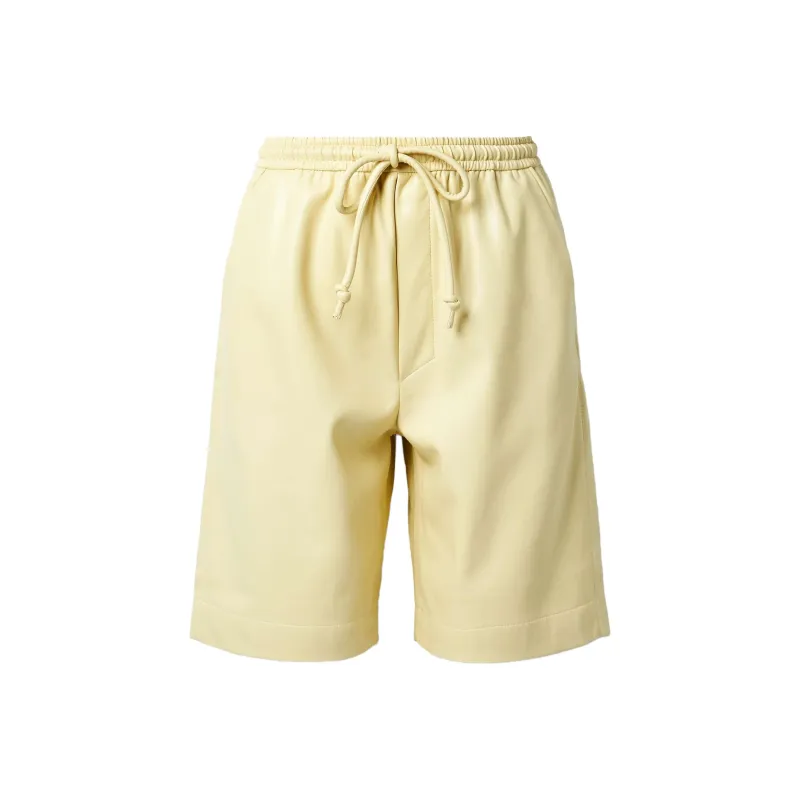 JIL SANDER Casual Shorts Unisex Light Yellow-0