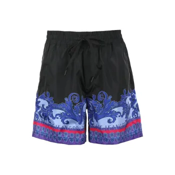 VERSACE JEANS COUTURE Pattern Printed Drawstring Shorts