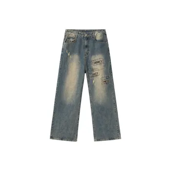 PILOTDRAGON x XINYINSU P&D 24FW Jeans Unisex Blue