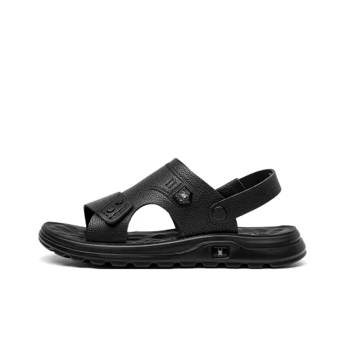 Spider King Beach Sandals Men's Black