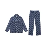 Clothing Set (Blue Coat+Blue Pants)