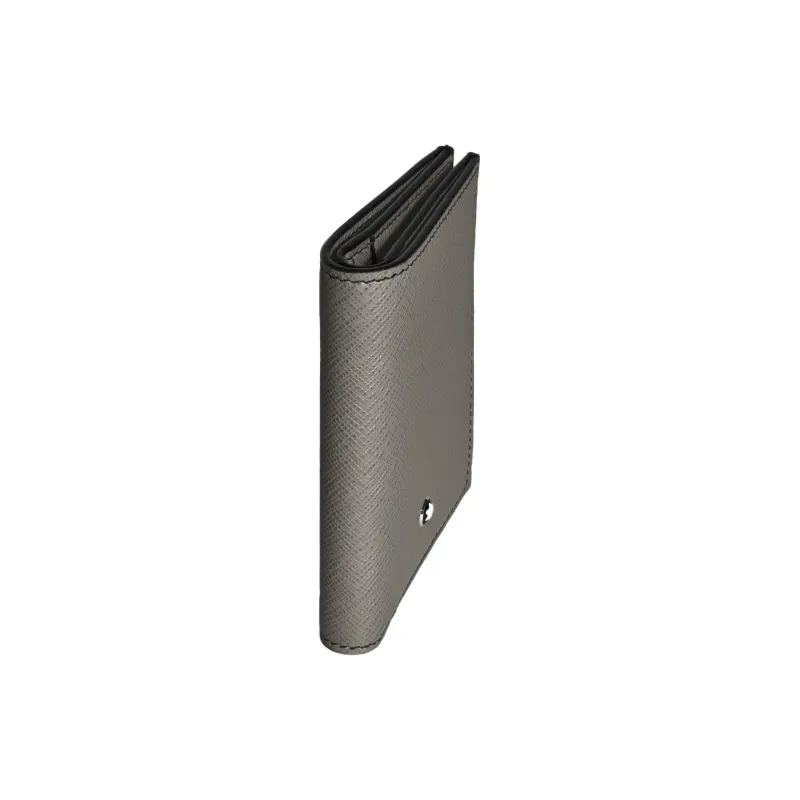 MONTBLANC Leather Wallet Mini Men's Medium Gray-1