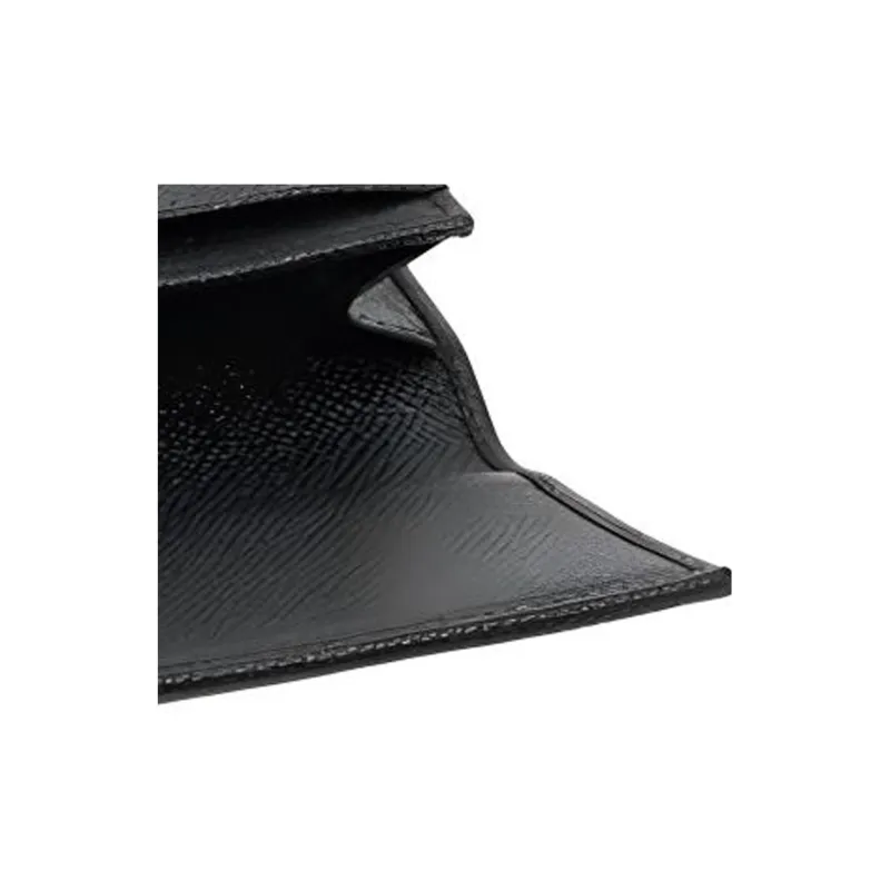 BVLGARI Grain Calfskin Key Pouch Women's Black-4