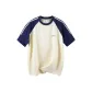 Apricot & Dark Blue
