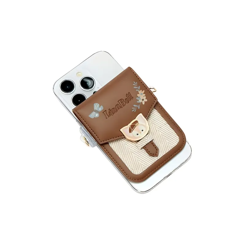 Disney PU One Shoulder Crossbody Card Holder Women's Brown-3