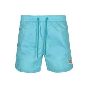 Moncler Logo Patch Swim Shorts