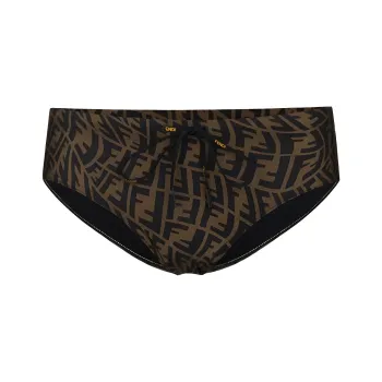 FENDI Swimming Shorts Men Brown