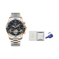 Rose Gold Black Dial Blue Bezel[White Box+Watch Adjuster]