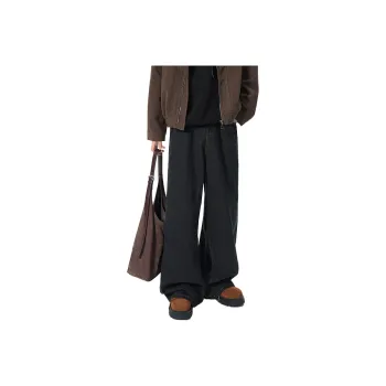 QOTRIOCK Jeans Unisex Black