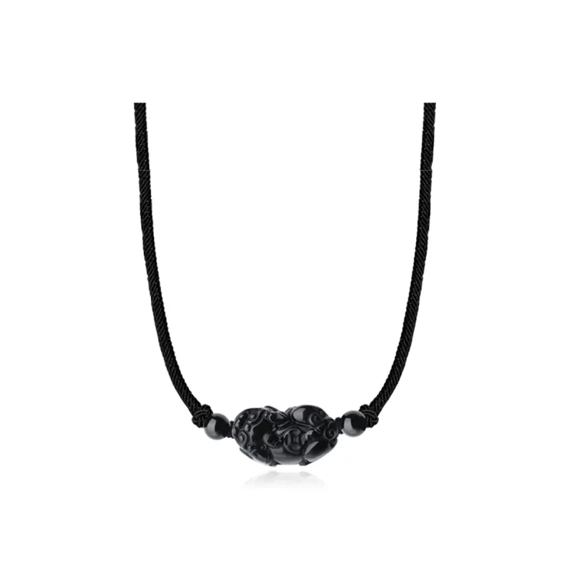Tkb Obsidian Jade Necklaces Unisex-0