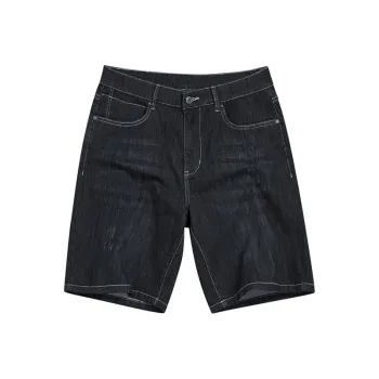FAIRWHALE Denim Shorts Unisex 015 Dark Gray