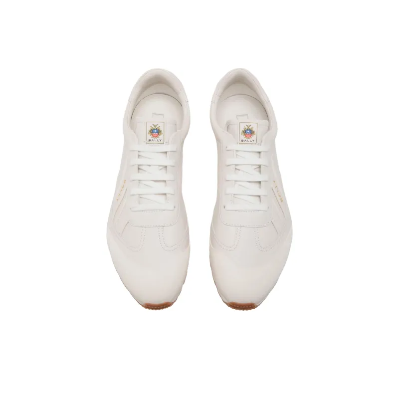BALLY Quarry Low Top Casual Shoes Men's White-4
