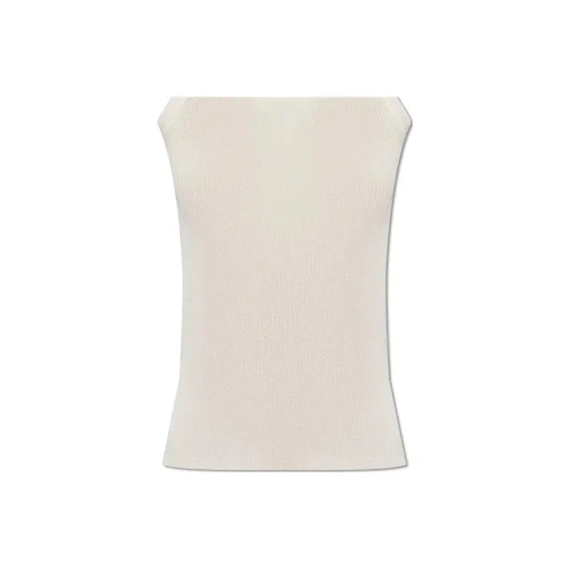 MaxMara Zemira Ribbed Sleeveless Top-4