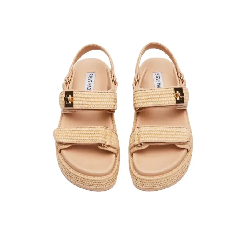 STEVE MADDEN One Strap Sandals Women's Beige-4