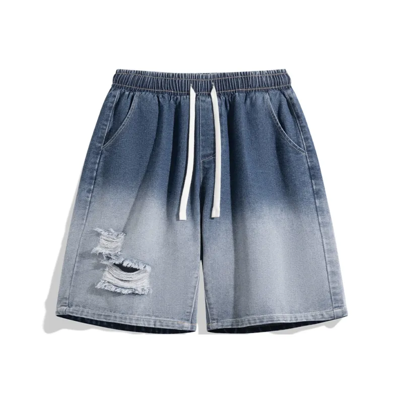 NOTFORMAD Denim Shorts Unisex Black-14
