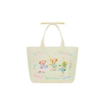 Disney Springtime Daffy And Friends Cotton Tote Bag, Shopping Bag, Shoulder Bag Women's Green