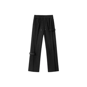 Lulifama Casual Pants Unisex Dark Gray