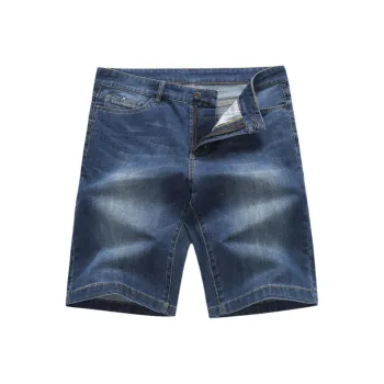 Dance With Wolves Denim Shorts Men's Dark Blue