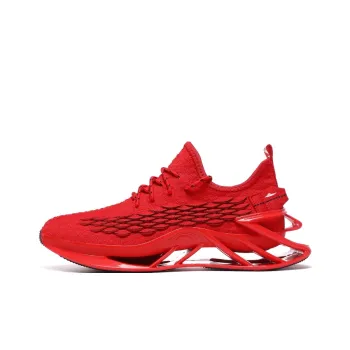 Kuding Casual Shoes Men Low Top Red/Yellow/Green
