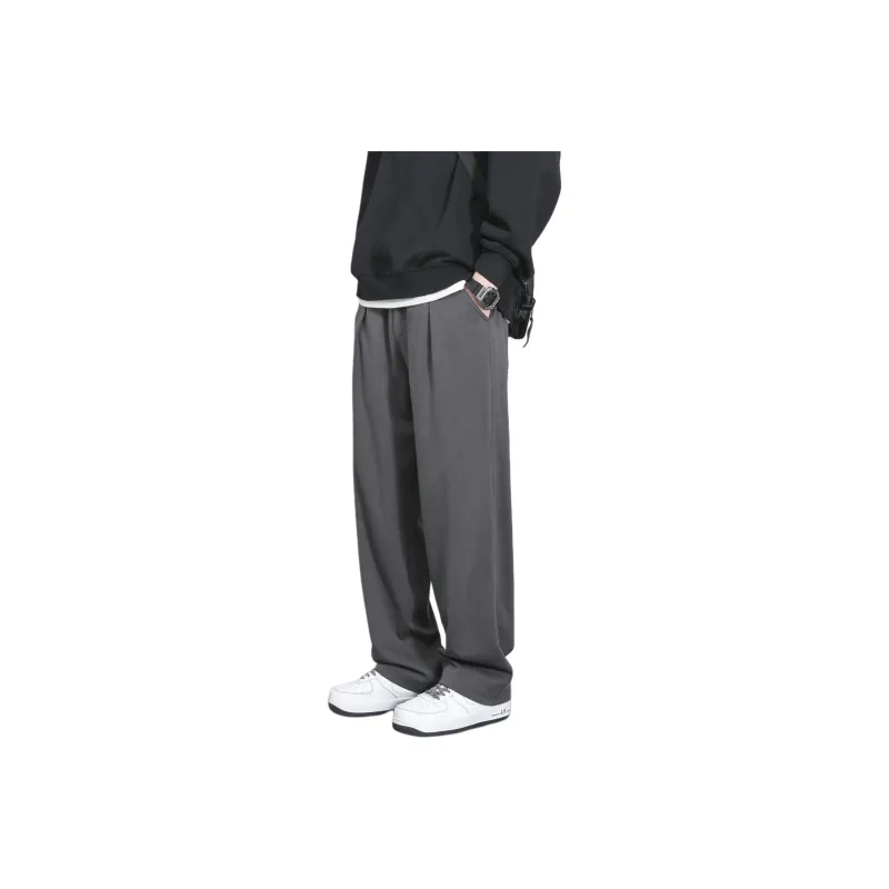 Vintage Luxury Streetwear Trendy Brand Loose Fit Straight Fit Pants Unisex-5