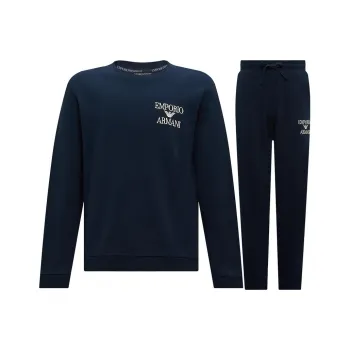EMPORIO ARMANI FW23 Casual Sportswear Men's Navy Blue