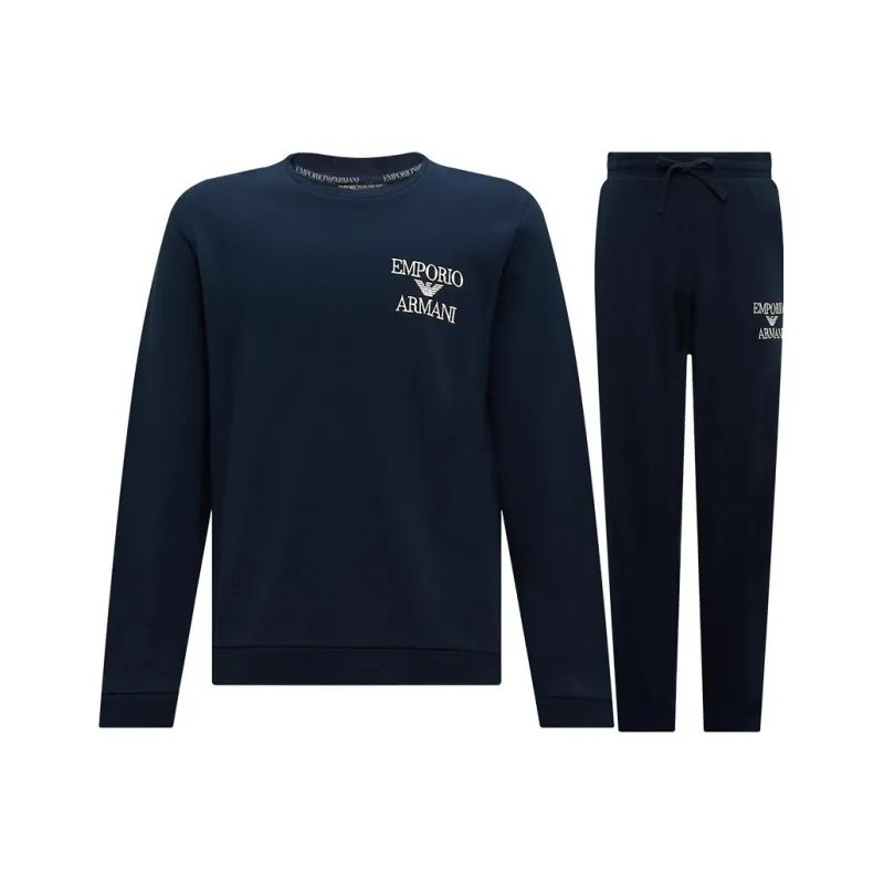 EMPORIO ARMANI FW23 Casual Sportswear Men's Navy Blue-0