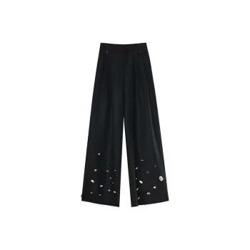 VALLEYOUTH Casual Pants Unisex Midnight Black