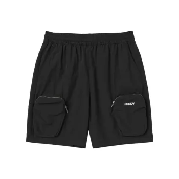 Nerdy Casual Shorts Unisex Black