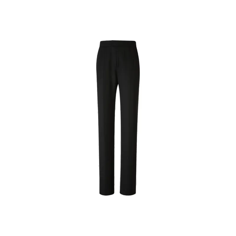 Alexander McQueen Wide Leg Tuxedo Trousers-0