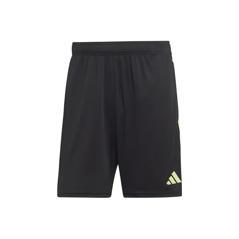 Adidas Casual Shorts Men Yellow Stripes Black-0