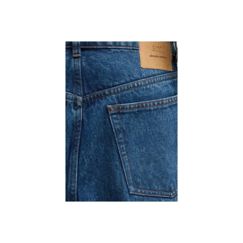 AMIPARIS Logo Patch Straight Leg Jeans-4