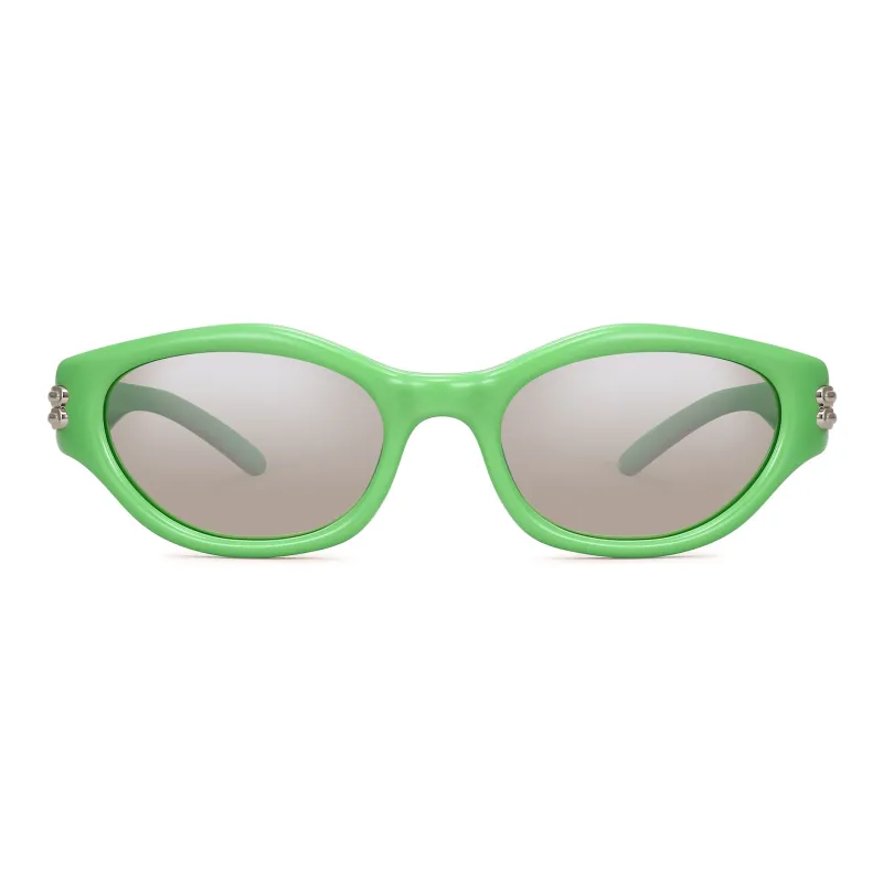 PULAIS TR/Memory Plastic Cat Eye Sunglasses Unisex-3