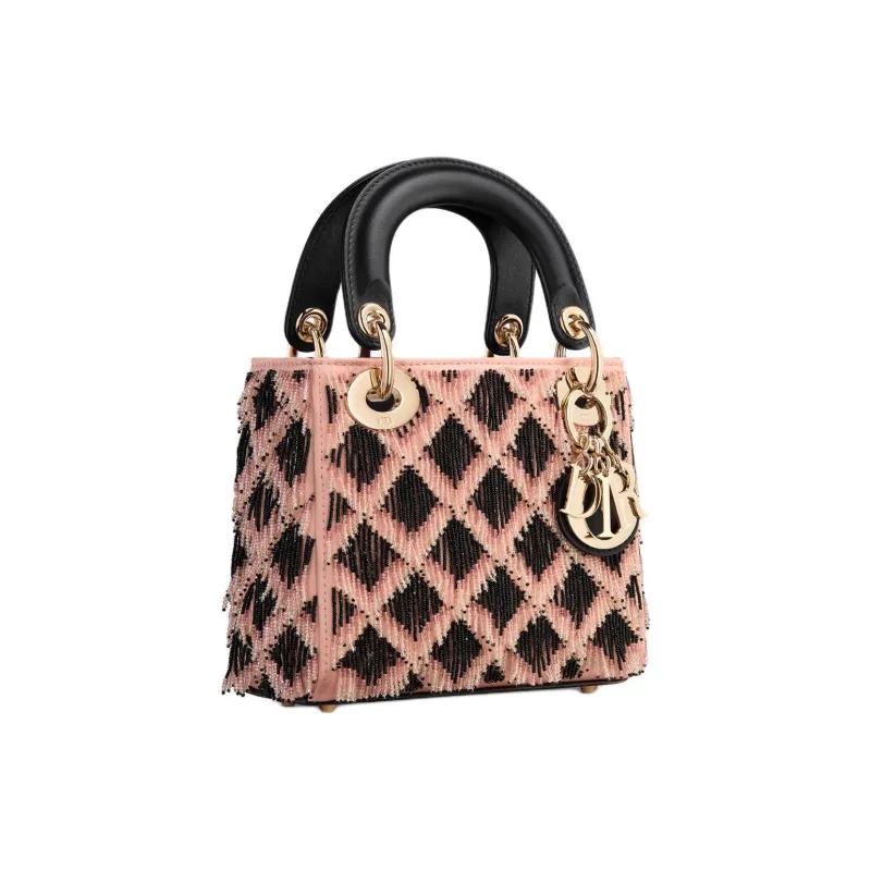 DIOR Lady Dior Cow Leather Lady Dior Bag, Shoulder Bag, Crossbody Bag, Handbag Mini Women's Black-2