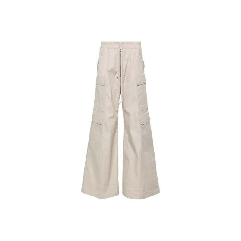 RICK OWENS Cargobelas Drawstring Wide Leg Trousers-0