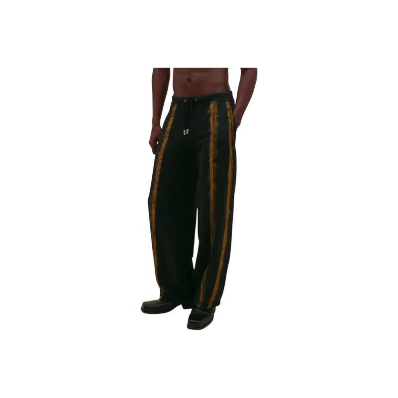 ECKHAUS LATTA Stripe detail Drawstring Trousers-0