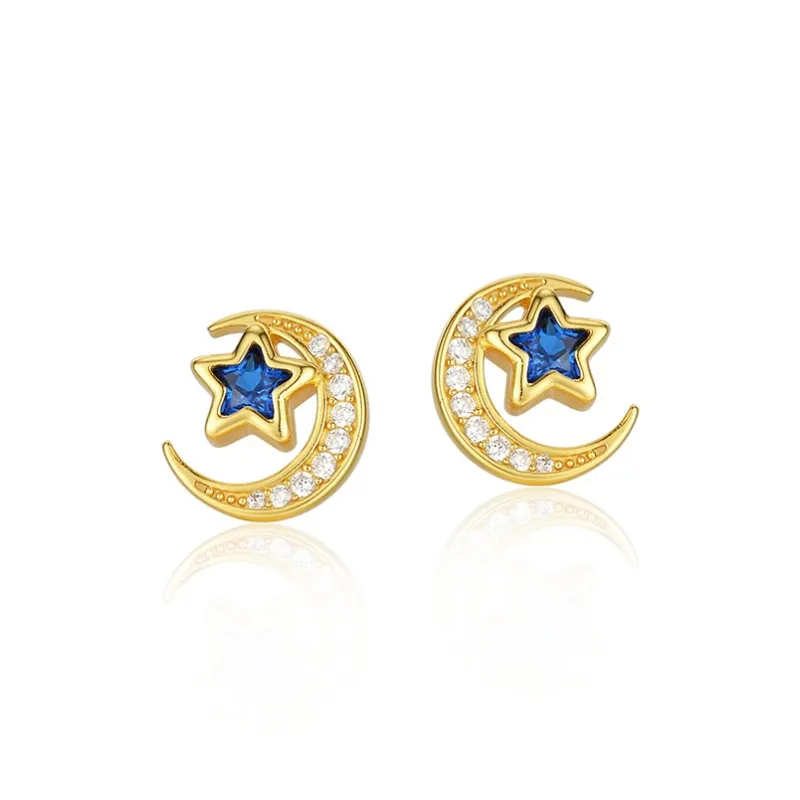 OGDAID S925 Silver Stud Earrings Women's-0