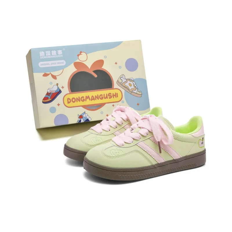 Anime Story Slip Resistant, Abrasion Resistant, Lightweight, Breathable Low Top Skateboard Shoes Women's-8