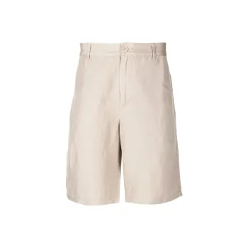 ARMANI EXCHANGE Straight leg Linen Bermuda Shorts