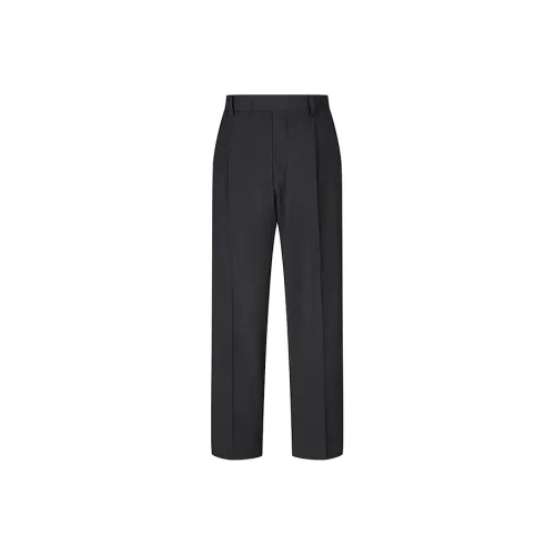 CROQUIS Black Thread Casual Pants Men's Jet Black