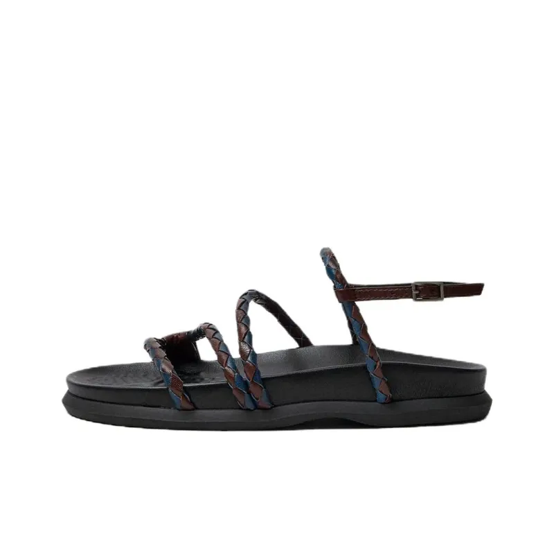 MIISTA Osana One Strap Sandals 3cm Women's Brown-0