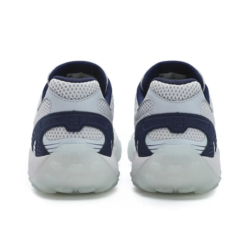 FILA ECHAPPE Slip Resistant, Abrasion Resistant, Breathable Low Top Casual Shoes Men's Gray Blue-3