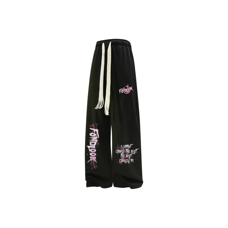 FONDLOOK Casual Pants Unisex Black-10