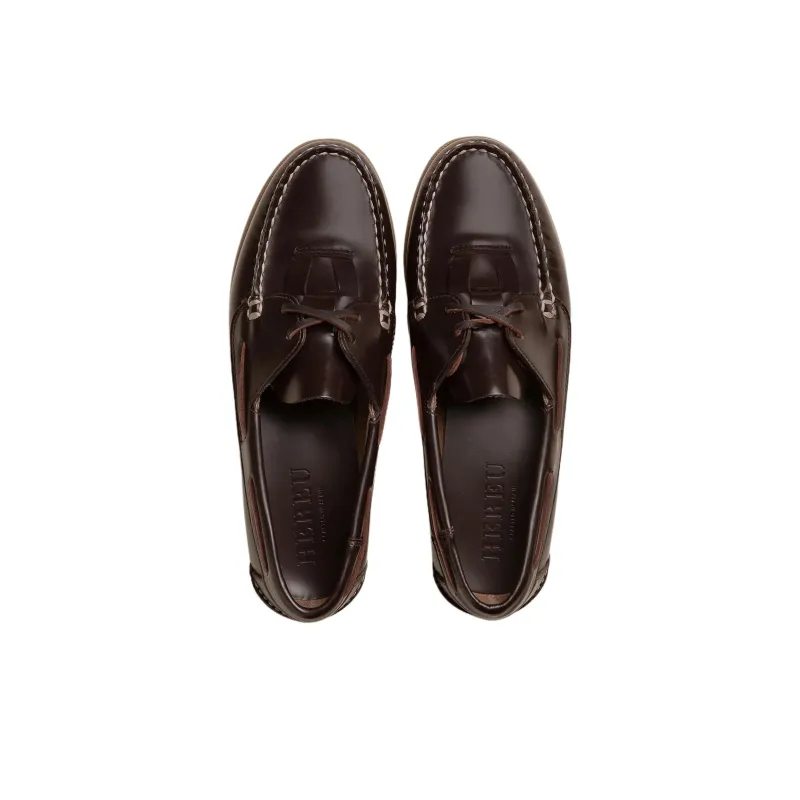 Hereu Saler Nautic Casual Single Shoes Women's Dark Brown-2