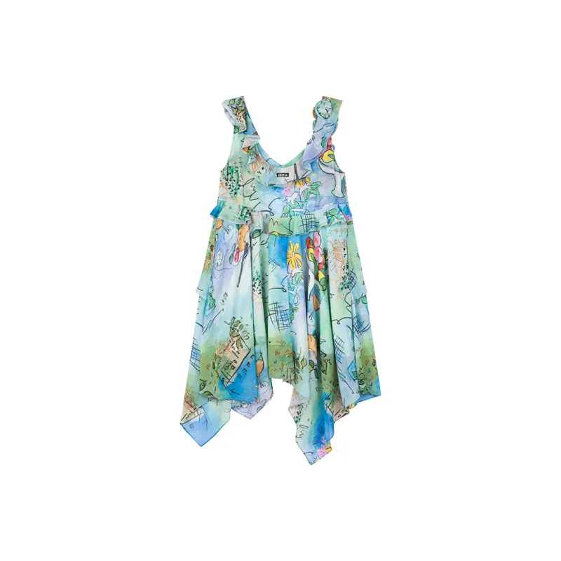 UOOYAA Slip Dress Women's Print-1