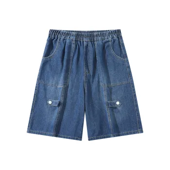 Mowlow Denim Shorts Unisex Dark Blue