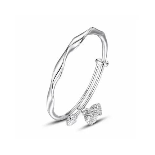 Hui Xuan Charm 999 Fine Silver Bangles Women's