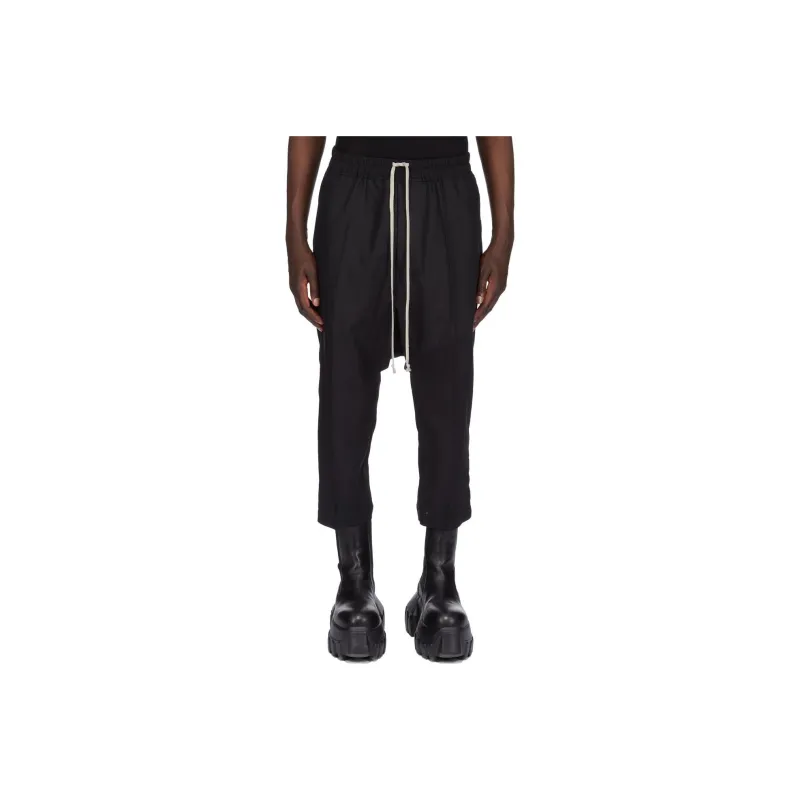 RICK OWENS Drawstring Cropped Pants-0